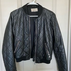 Zara Black Leather Jacket